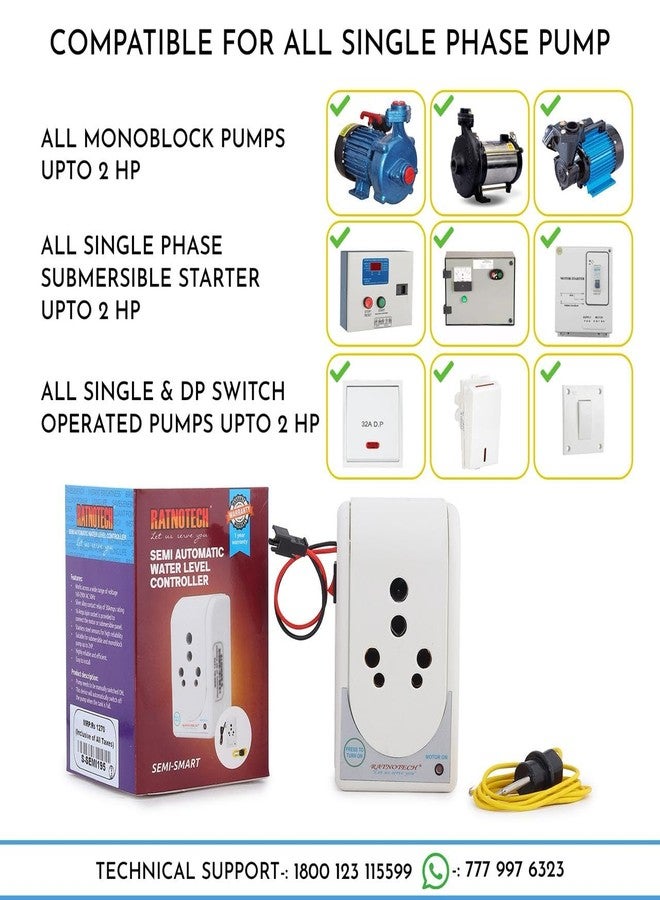 RATNOTECH Semi Automatic Water Level Controller for all type of Motor - Image 3